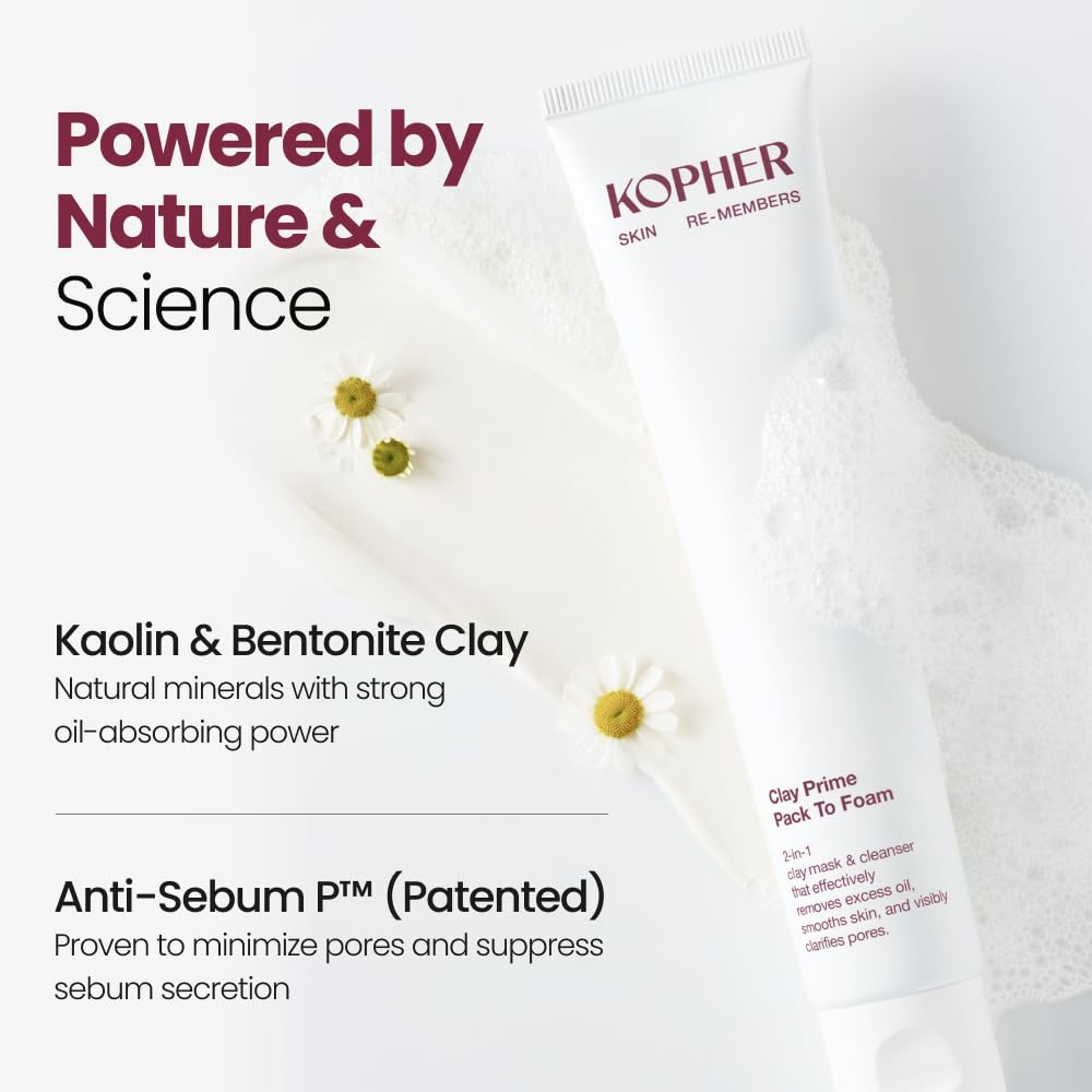 Kopher ingredient kaolin mineral close-up highlighting oil-absorbing benefit