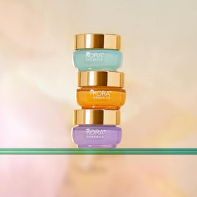 KORA Organics before and after skin texture visual showing smoothing effect
