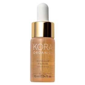 KORA Organics front packaging showing Noni Glow oil benefits