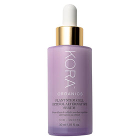 KORA Organics front packaging showing plant stem cell serum for visible smoothing