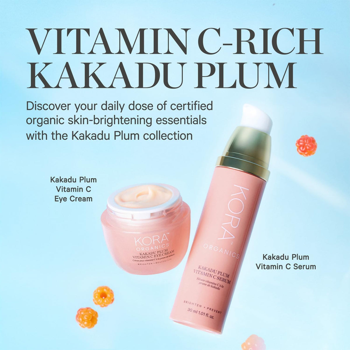 KORA Organics label close-up highlighting organic ingredient list benefits