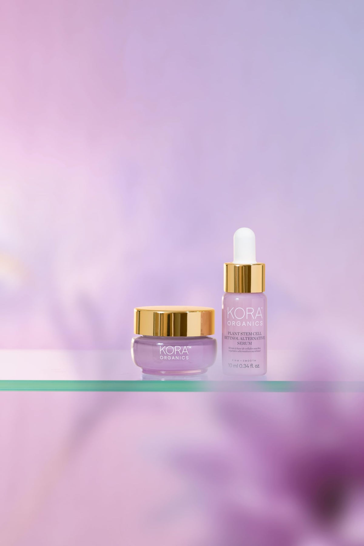 KORA Organics on bathroom shelf styled for daily routine convenience