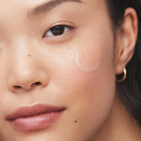KORA Organics Silver Ear mushroom extract close-up, emphasizes natural moisture benefits