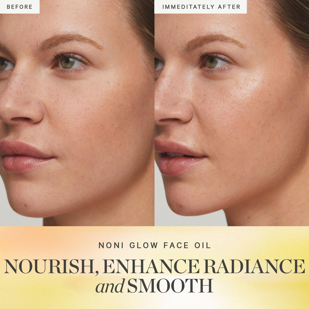 KORA Organics bottle beside morning and night routine items portraying versatility