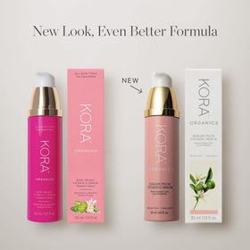 KORA Organics product with recyclable box showing eco-conscious packaging benefit