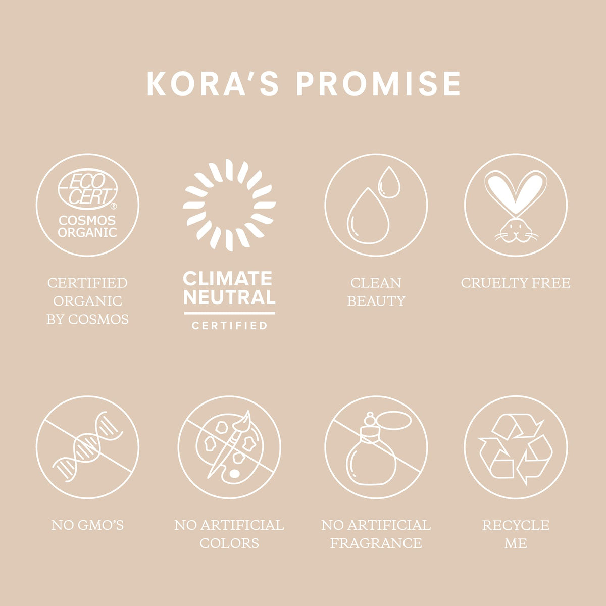 KORA Organics scoop of mask on spoon demonstrating easy application