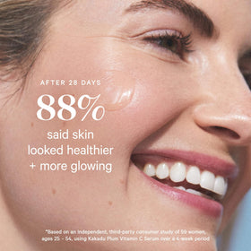 KORA Organics serum pump detail demonstrating easy, measured dispensing