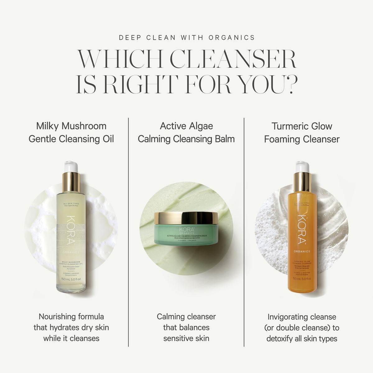 KORA Organics jar next to travel bag illustrating portable skincare benefit