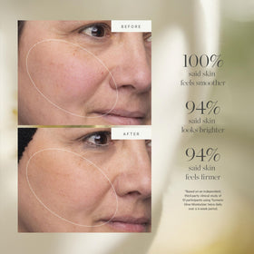 KORA Organics turmeric root ingredient shot emphasizing brightening benefit