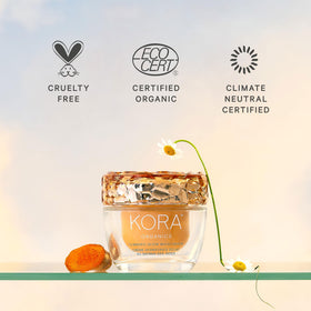 KORA Organics maracuja and rosehip oils for nourishment and skin softness
