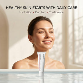 Koriderm Time Reverse Cream under makeup demonstrating lightweight daytime base