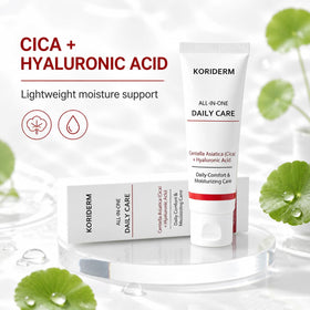 KORIDERM jar on bathroom counter in morning routine for daily convenience