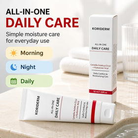 KORIDERM open jar close-up showing smooth cream texture for easy spreadability