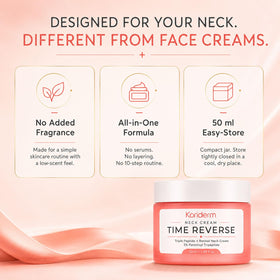 KORIDERM next to hand to show 50 ml size and travel-friendly benefit