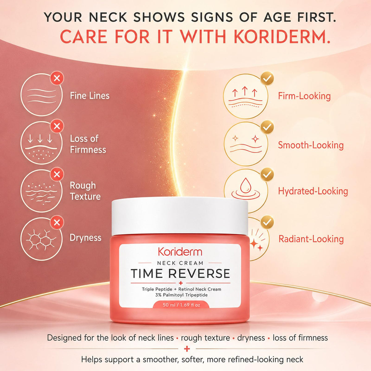 KORIDERM close-up texture highlighting hyaluronic boost for visible hydration