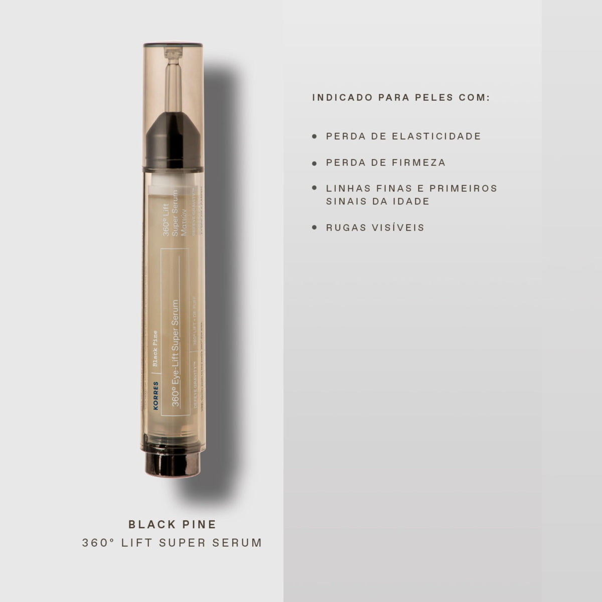 KORRES product beside a coin showing 15 ml scale for compact travel-friendly benefit