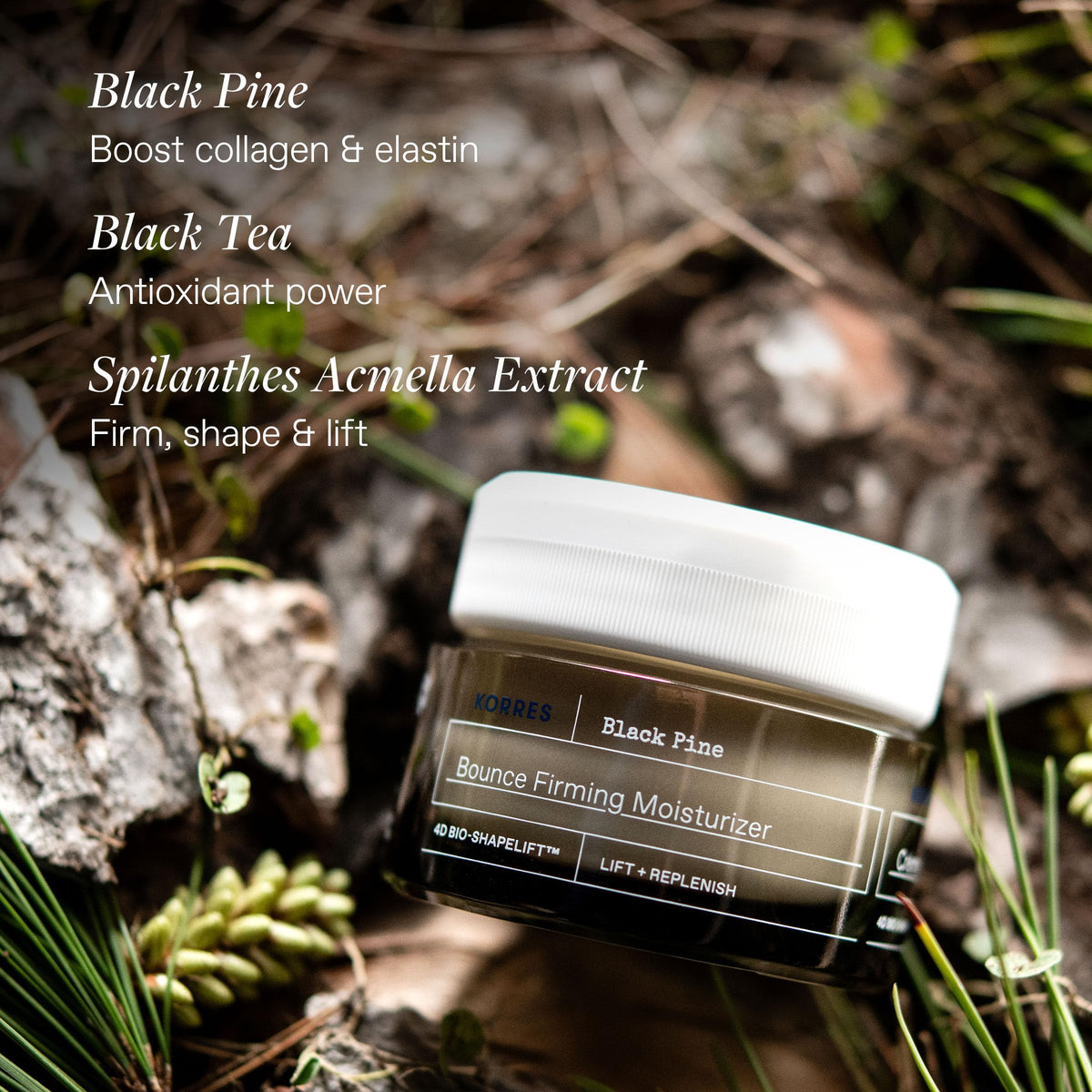 KORRES moisturizer in hand showing 1.35 fl oz scale and easy daily use for travel