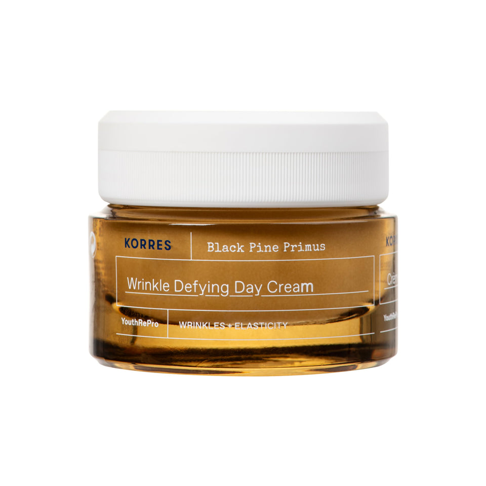 KORRES front packaging showing 40ml jar and branding benefit of visible smoothing