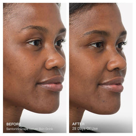 KORRES grape oil texture close-up, highlighting lightweight absorption benefit