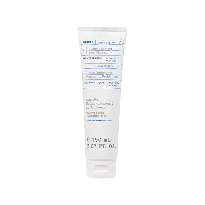 KORRES front packaging showing cleanser and hydration benefit