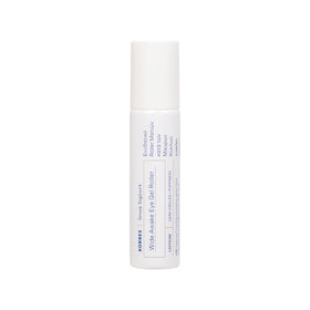 KORRES front packaging of Wide Awake Eye Gel showing roller and label for travel-friendly use