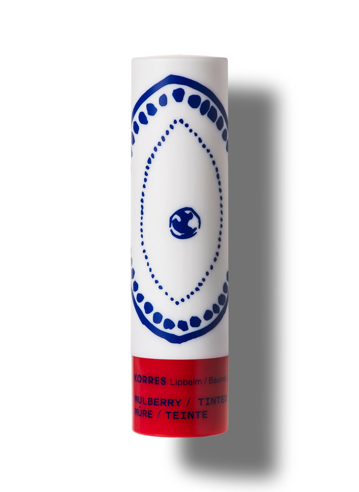 KORRES texture close-up highlighting smooth balm finish for soft lips