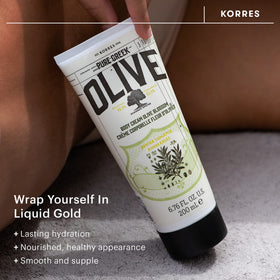 KORRES close-up of cream texture highlighting fast absorption and hydration