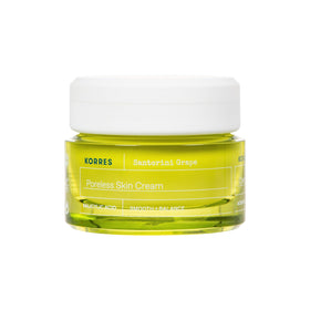 KORRES front pack showing product and benefit of pore blur