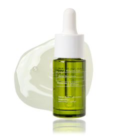 KORRES front packaging of Santorini Grape serum showing bottle and label benefits