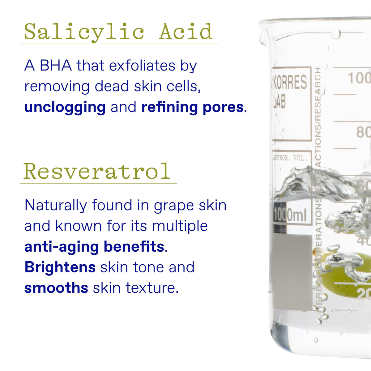 KORRES Santorini Grape applying product to cheek showing pore-refining and smoothing benefit