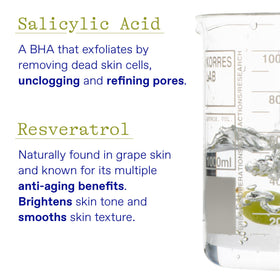 KORRES Santorini Grape applying product to cheek showing pore-refining and smoothing benefit