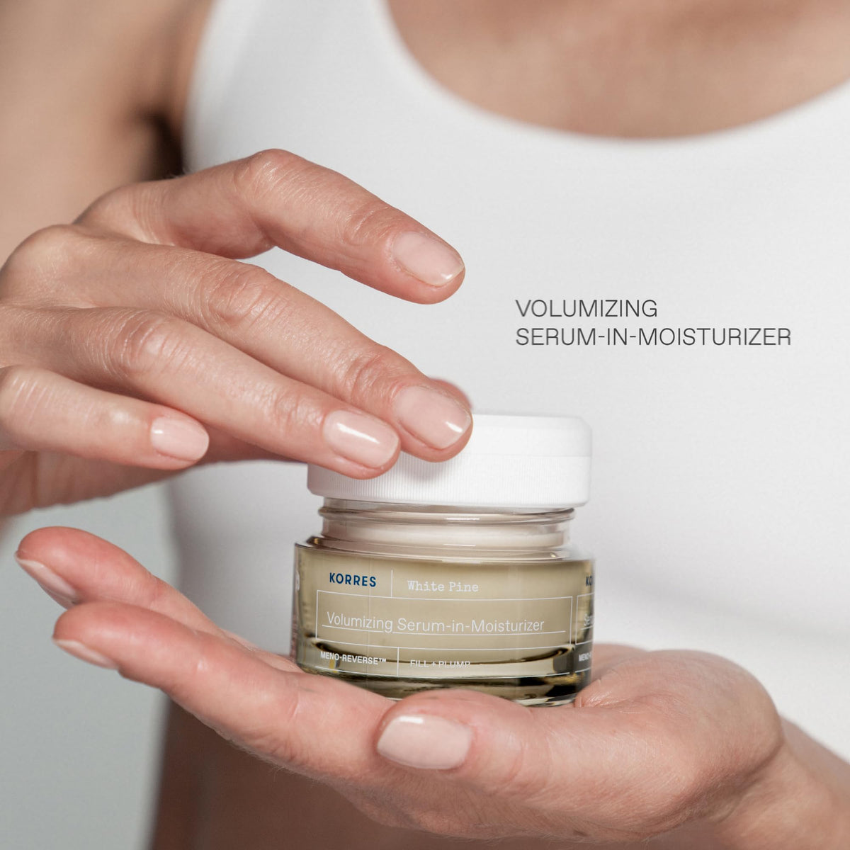 KORRES open jar revealing velvety cream for nourished skin