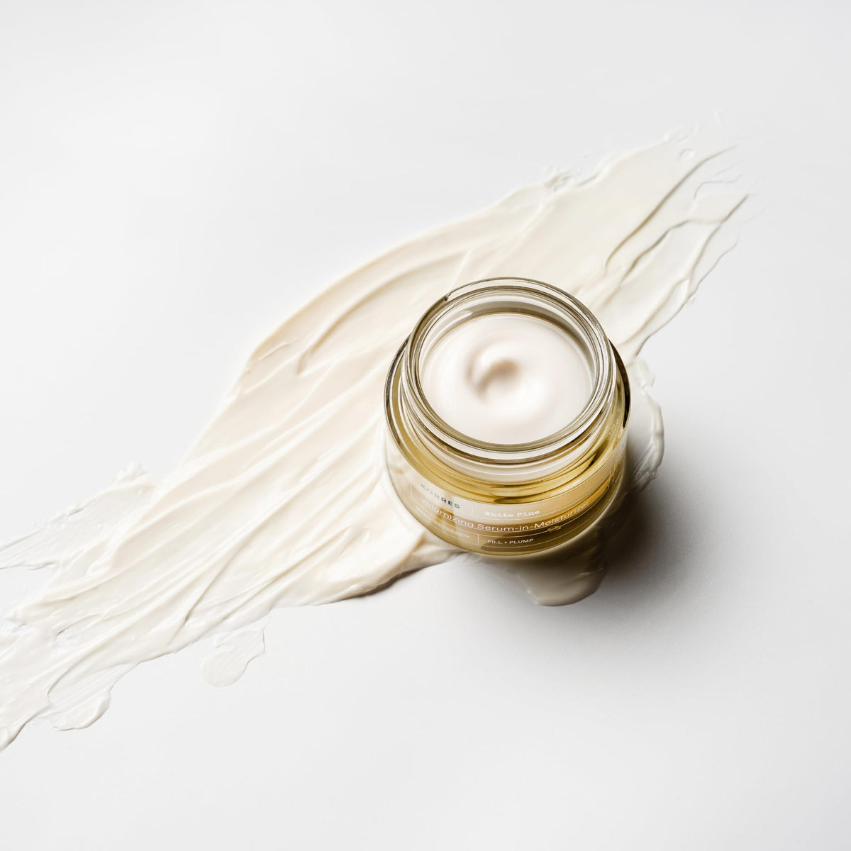 KORRES pump dispensing serum-in-moisturizer for easy application