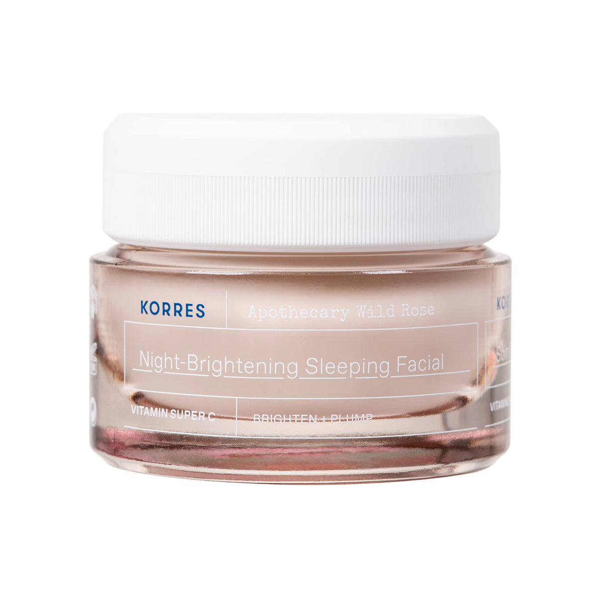 KORRES front jar shot showing product and label for immediate recognition and trust