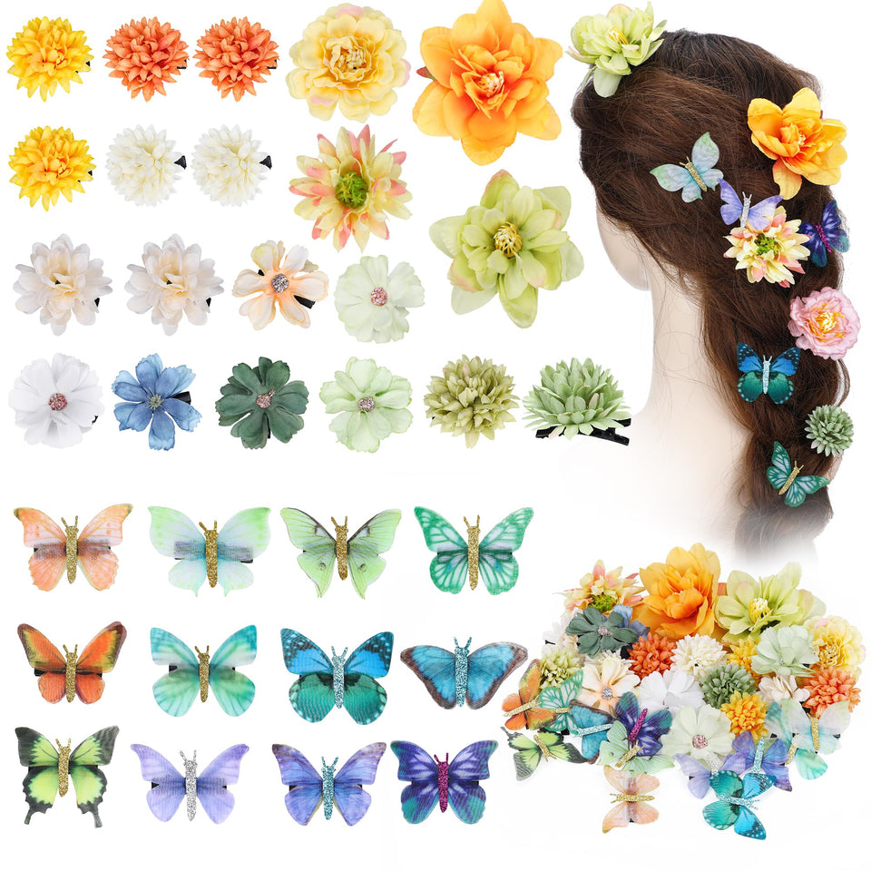 KorViSHOW front packaging view showing colorful 32-piece clip set and variety