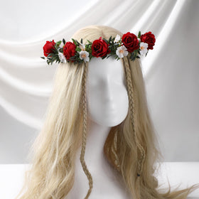 KorViSHOW rose crown side profile on model demonstrating comfortable natural fit