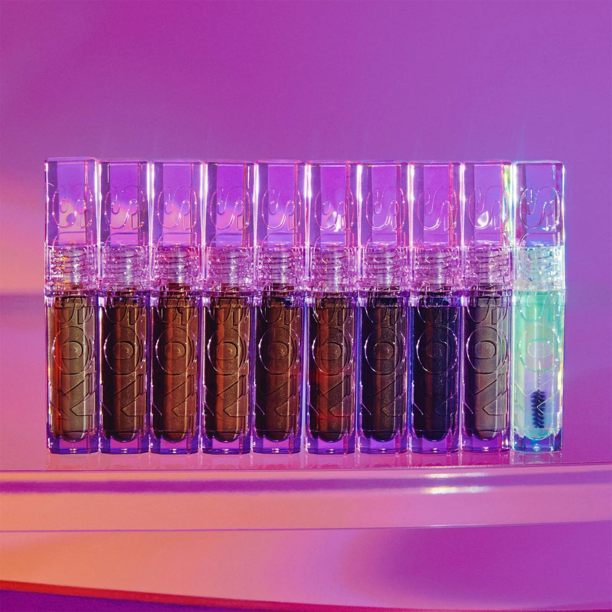 Kosas Air Brow on vanity staging showing daily-use lifestyle and grooming routine