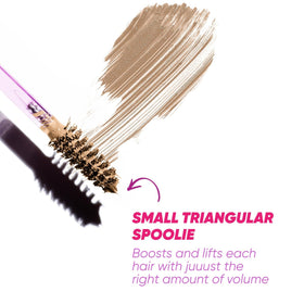 Kosas mousse-gel texture swiped on white background showing airy buildable consistency benefit