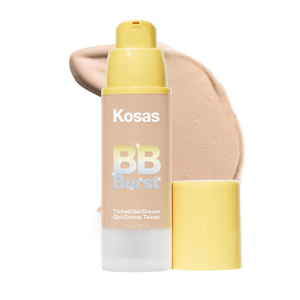 Kosas BB Burst front packaging highlighting product size and label benefit