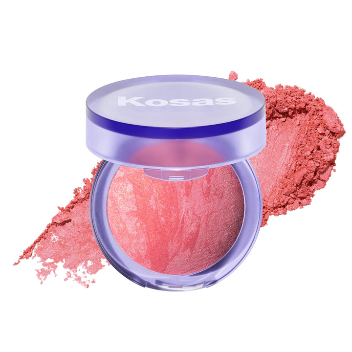 Kosas front packaging showing compact and shade label for easy selection