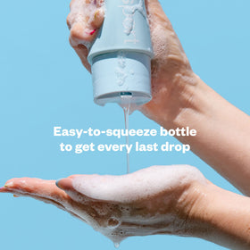 Kosas body wash in shower illustrating gentle daily exfoliation