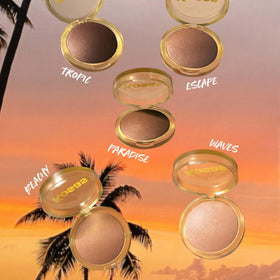 Kosas bronzer being applied with brush for seamless blending benefit