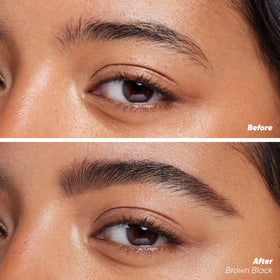 Kosas Brow Pop close-up of micro-triangle tip creating precise hair-like strokes
