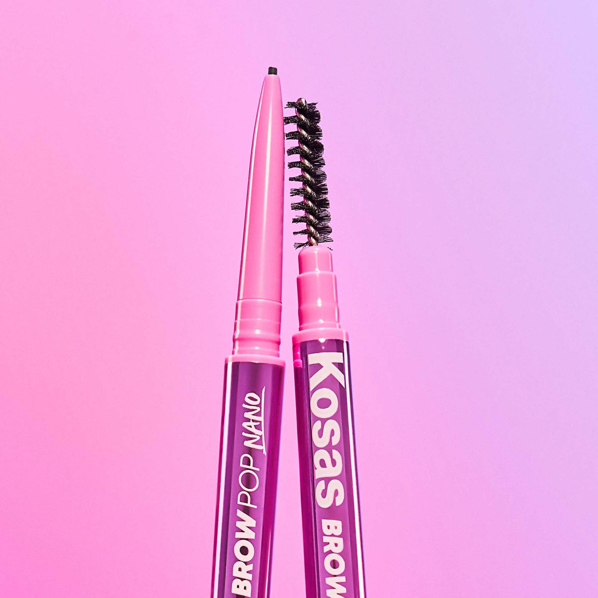 Kosas Brow Pop Nano swatches taupe on arm display true shade and blendability