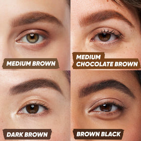 Kosas Brow Pop pencil held in hand to show size and travel-friendly benefit