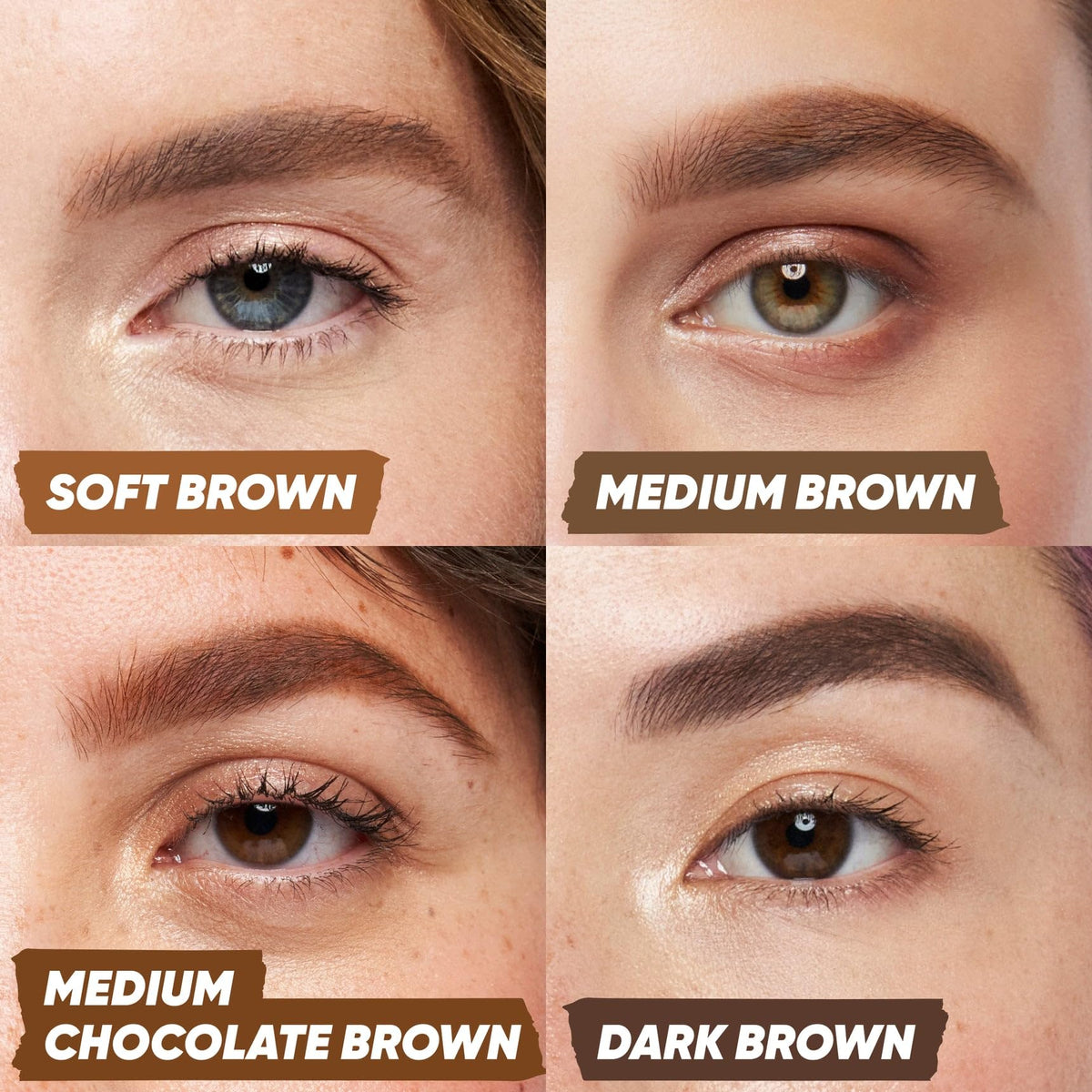 Kosas spoolie brush close-up demonstrating blending and grooming benefit