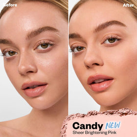 Kosas powder texture close-up highlighting smooth baked finish and blendability