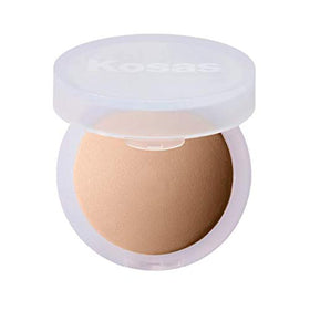 kosas compact closed showing sleek front and travel-ready convenience