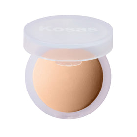 kosas compact front view showing sleek packaging and easy portability benefit