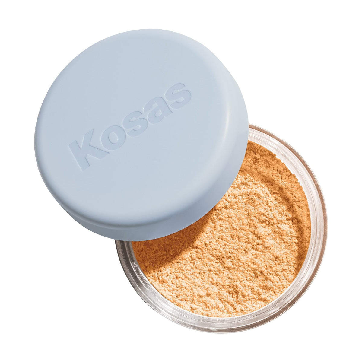 Kosas jar front packaging showing product name and sleek design benefit